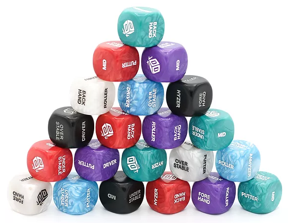 Disc Dice - Mystery Swirly Colours
