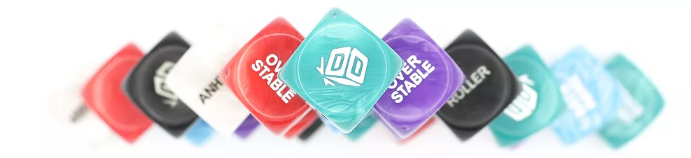 Disc Dice - Mystery Swirly Colours