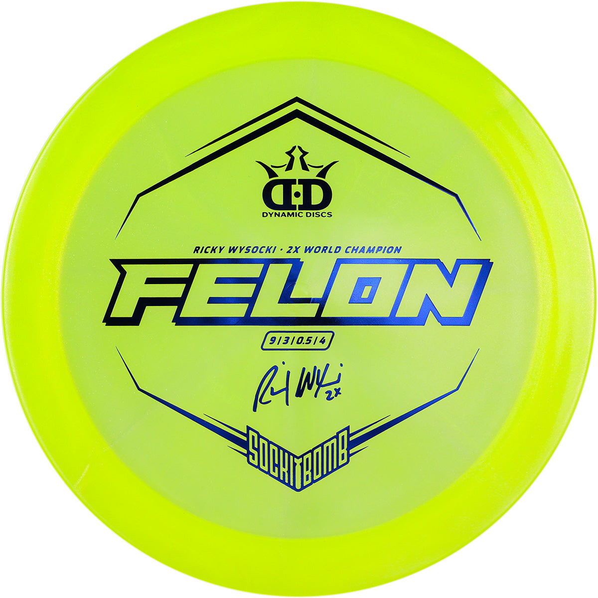 Dynamic Discs Felon - Lucid Ice Glimmer Sockibomb Stamp